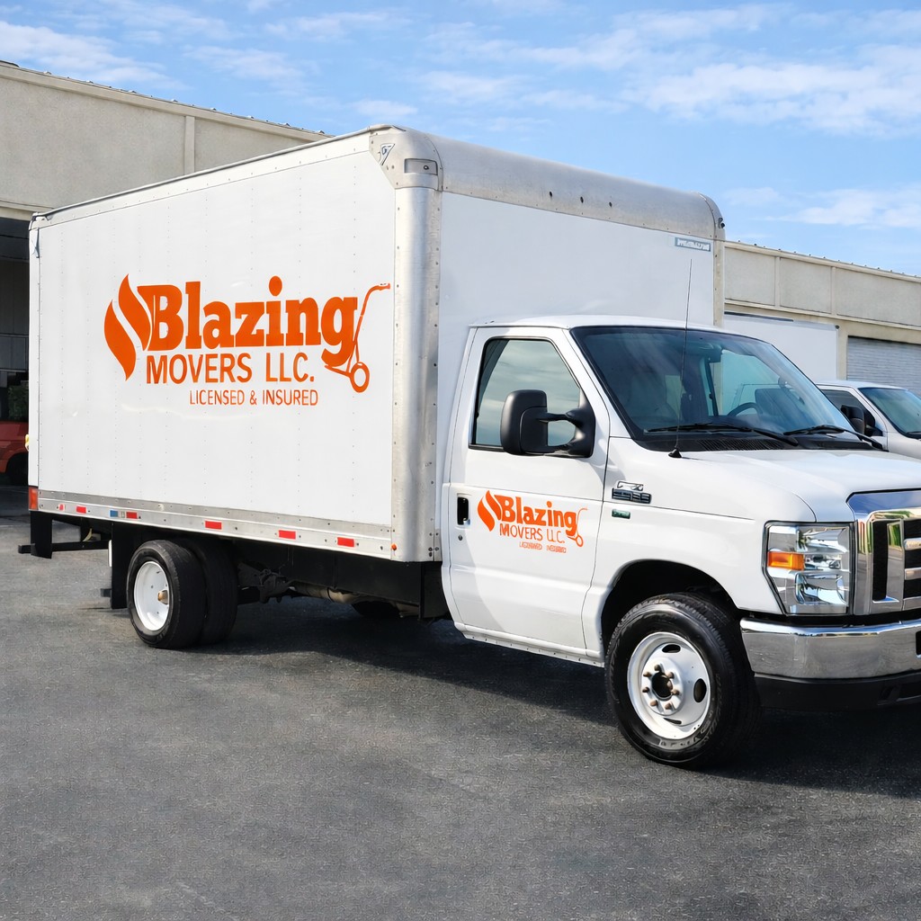 Moving truck and crew